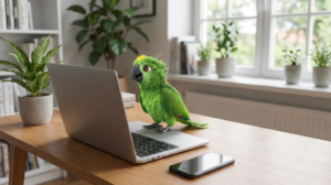 Loureto escrevendo no blog