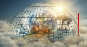 A Terra sofre com a aceleração do efeito estufa.