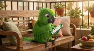 Louro Loureto comprando frutas em empresas sustentáveis.