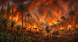 Incêndio florestas no Cretáceo
