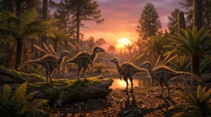 Um bando de dinossauros