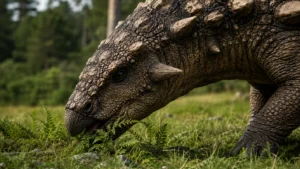Dinossauro se alimentando.