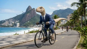 Dino Didico trabalhando a educação ambiental.