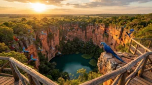 Turismo ecológico no Buraco das Araras.
