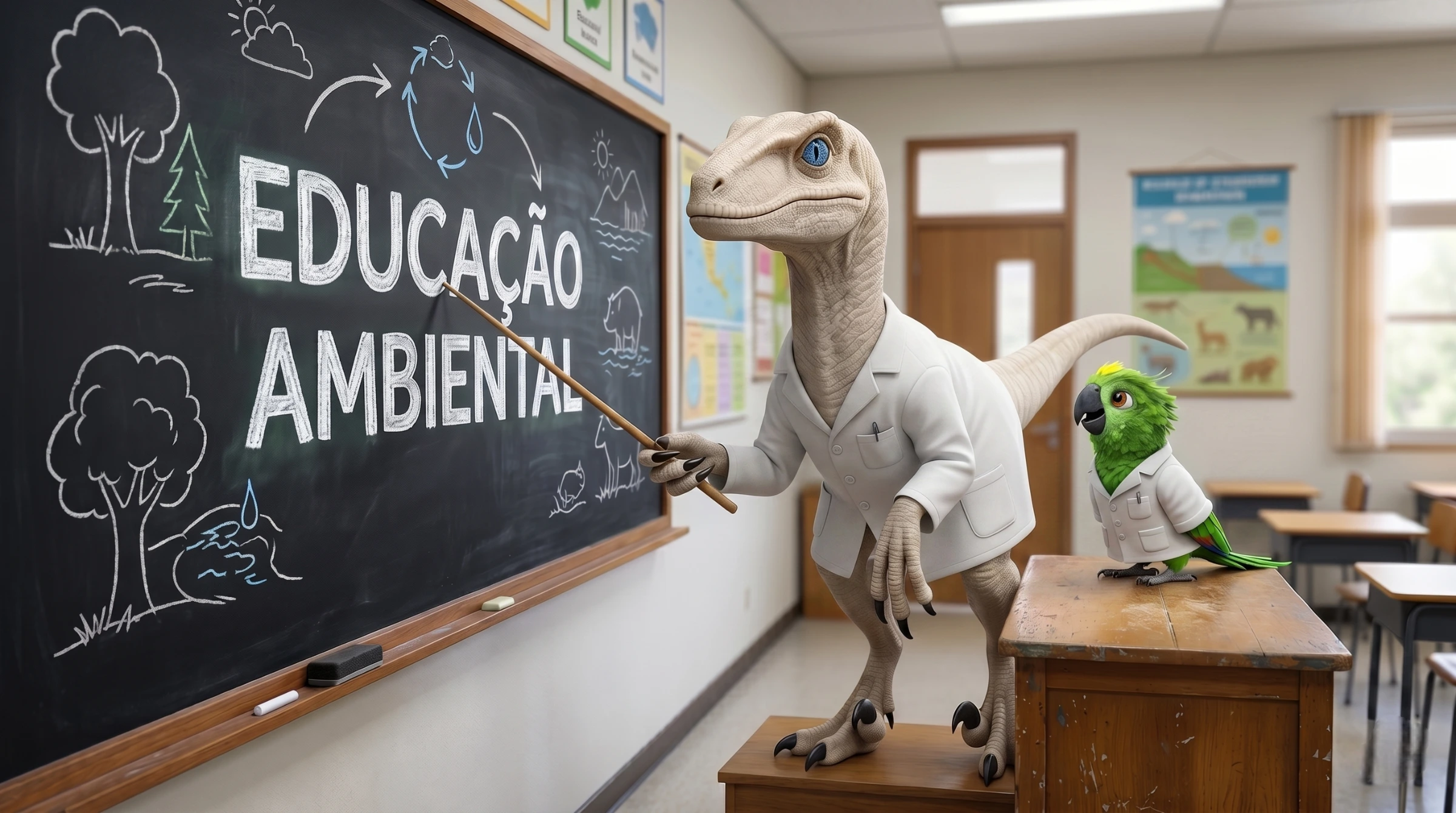Educação Ambiental com Dino Didico e Louro Loureto