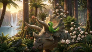Bico de papagaio do triceratops