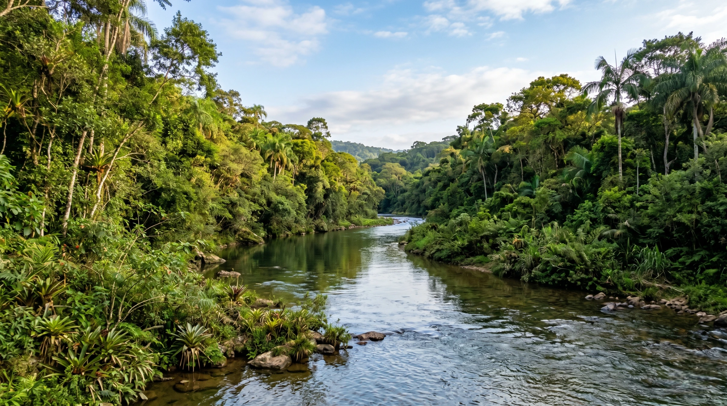 A bela paisagem das matas ciliares