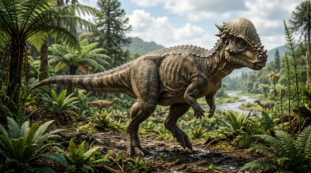 O Paquicefalossauro está entre os dinossauros bizarros mais expressivos.