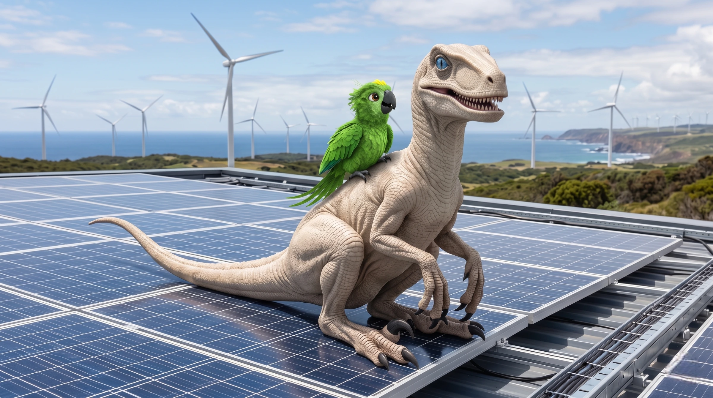 Dino Didico e Louro Loureto explicam sobre a energia renovável.