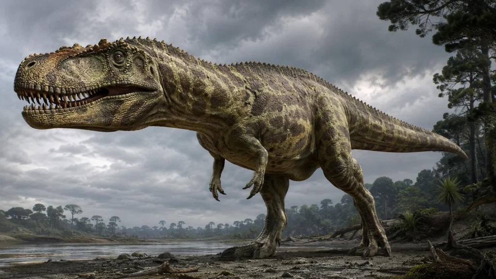 Um temido Carcharodontossauro.